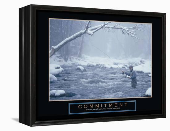 Commitment-null-Framed Stretched Canvas