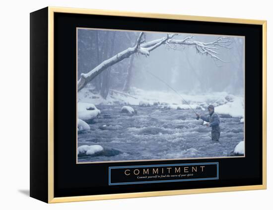 Commitment-null-Framed Stretched Canvas