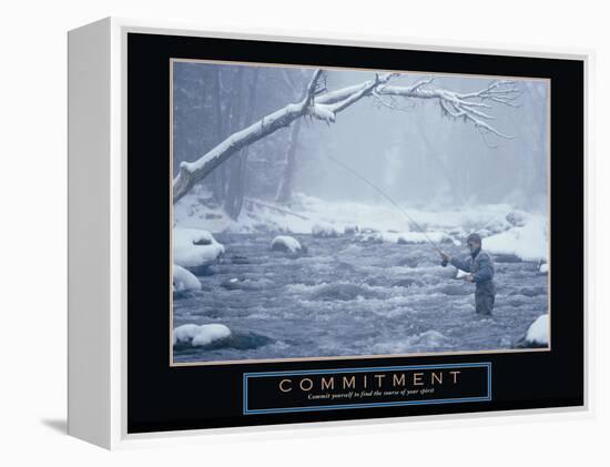 Commitment-null-Framed Stretched Canvas