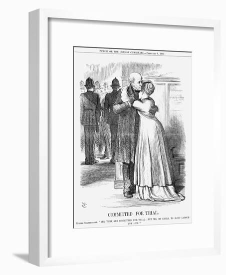 Committed for Trial, 1869-John Tenniel-Framed Giclee Print