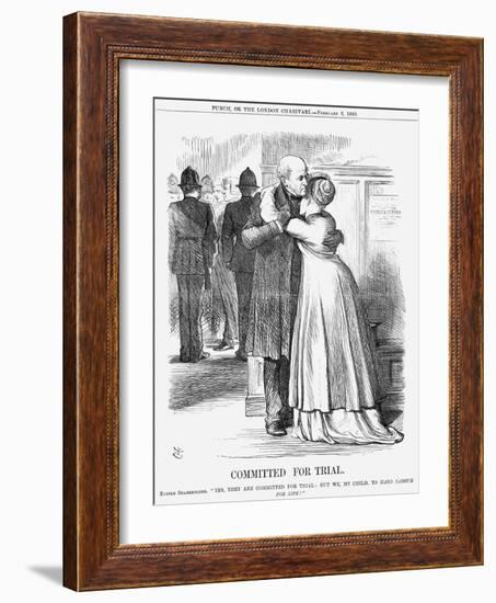 Committed for Trial, 1869-John Tenniel-Framed Giclee Print