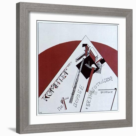 Committee to Combat Unemployment, 1919-Lazar Markovich Lissitzky-Framed Giclee Print