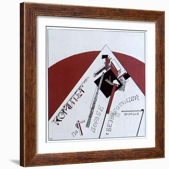 Committee to Combat Unemployment, 1919-Lazar Markovich Lissitzky-Framed Giclee Print