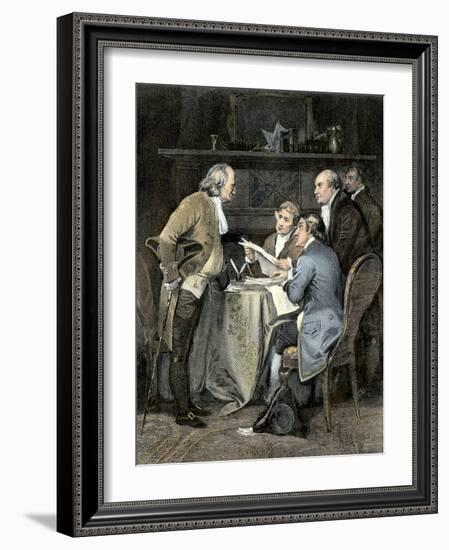 Committee Writing the Declaration of Independence, c.1776-null-Framed Giclee Print