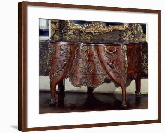 Commode with Bronze Applications-Christian Jacob Preisler-Framed Giclee Print