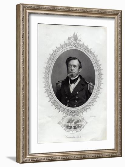 Commodore Foote Engraving-George Stodart-Framed Giclee Print