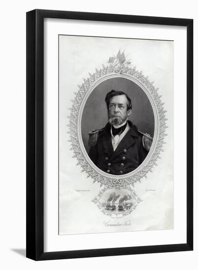 Commodore Foote Engraving-George Stodart-Framed Giclee Print