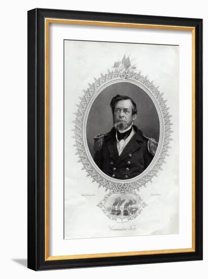 Commodore Foote Engraving-George Stodart-Framed Giclee Print