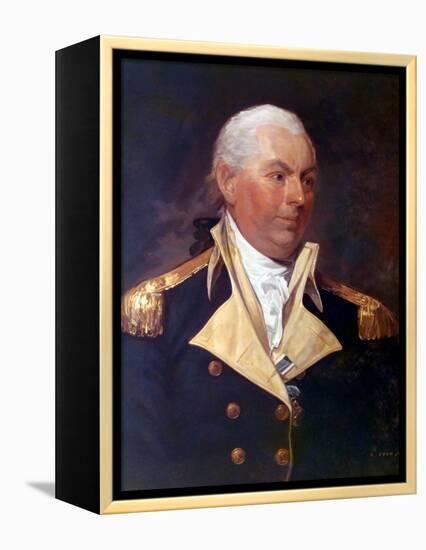 Commodore John Barry-Gilbert Stuart-Framed Stretched Canvas