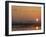 Common Cranes Flying in Formation at Sunrise, Hornborgasjon Lake, Sweden-Inaki Relanzon-Framed Photographic Print