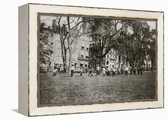 Common Football-Lewis Wickes Hine-Framed Stretched Canvas