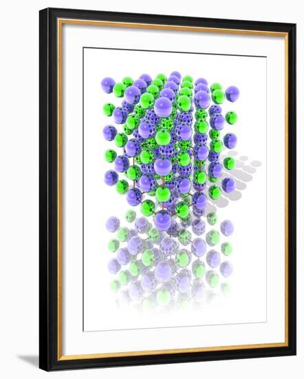 Common Salt Crystal Structure-Laguna Design-Framed Photographic Print