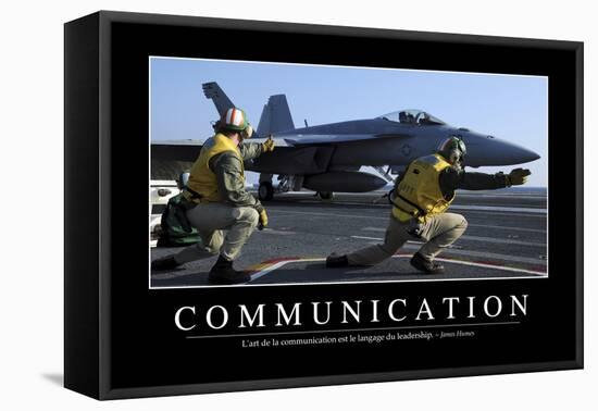 Communication: Citation Et Affiche D'Inspiration Et Motivation-null-Framed Premier Image Canvas