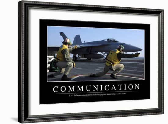 Communication: Citation Et Affiche D'Inspiration Et Motivation-null-Framed Photographic Print