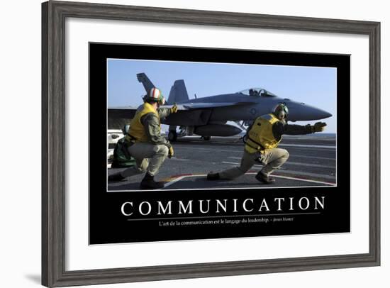 Communication: Citation Et Affiche D'Inspiration Et Motivation-null-Framed Photographic Print