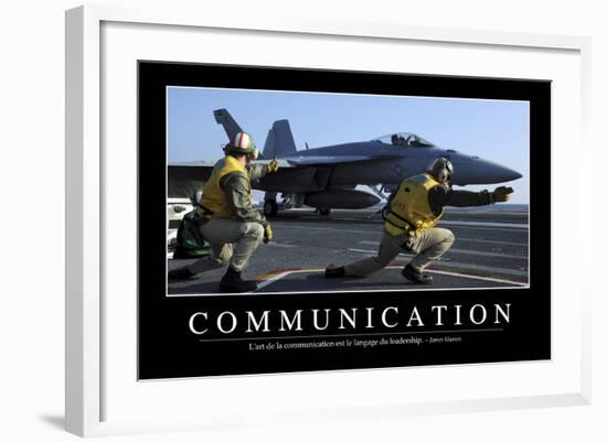Communication: Citation Et Affiche D'Inspiration Et Motivation-null-Framed Photographic Print