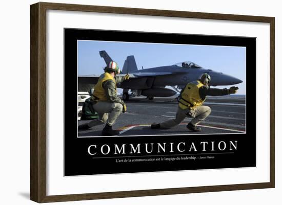 Communication: Citation Et Affiche D'Inspiration Et Motivation-null-Framed Photographic Print