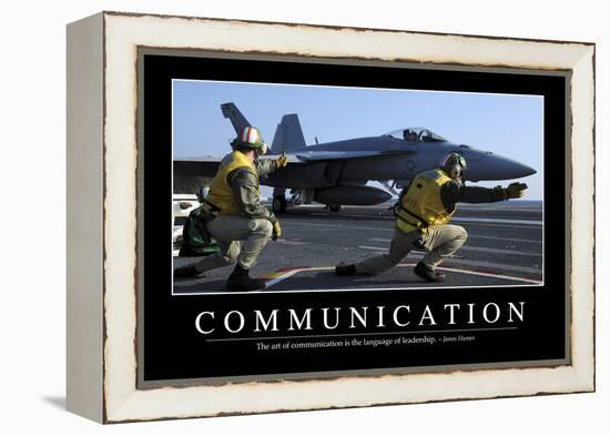 Communication: Inspirational Quote and Motivational Poster-null-Framed Premier Image Canvas