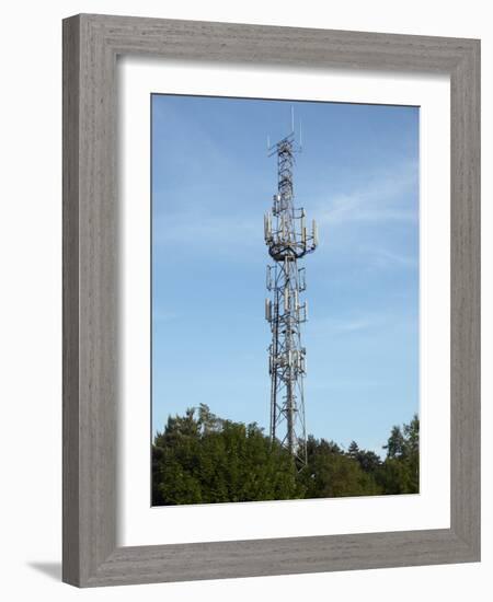 Communication Mast-Adrian Bicker-Framed Photographic Print