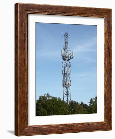 Communication Mast-Adrian Bicker-Framed Photographic Print