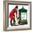 Communication One Hundred Years Ago. a Victorian Postman and Post Box-Peter Jackson-Framed Giclee Print