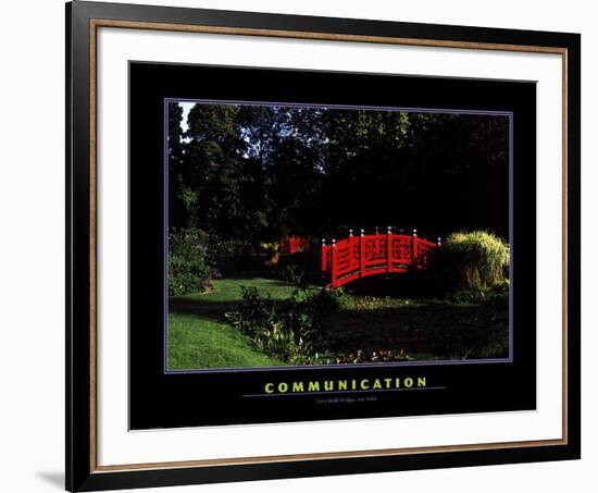 Communication-null-Framed Art Print