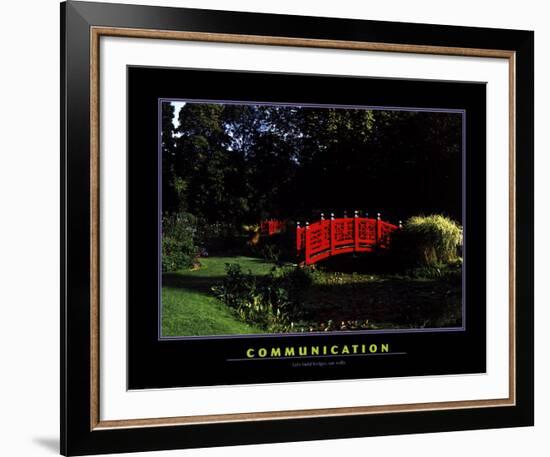 Communication-null-Framed Art Print