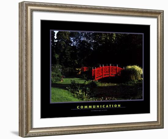 Communication-null-Framed Art Print