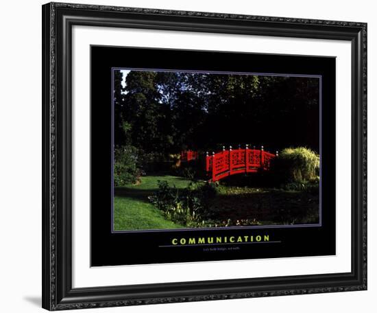 Communication-null-Framed Art Print