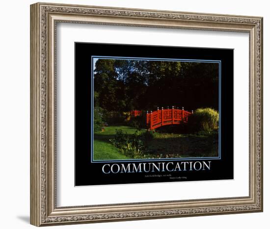 Communication-null-Framed Art Print