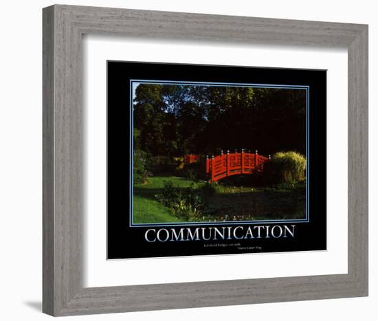 Communication-null-Framed Art Print