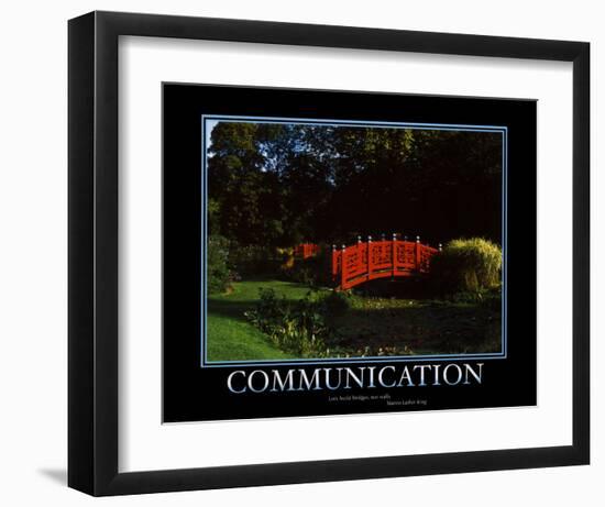 Communication-null-Framed Art Print