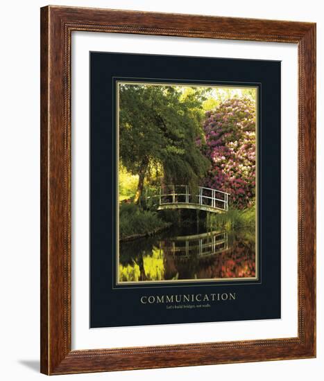 Communication-Bent Rej-Framed Giclee Print