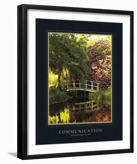 Communication-Bent Rej-Framed Giclee Print