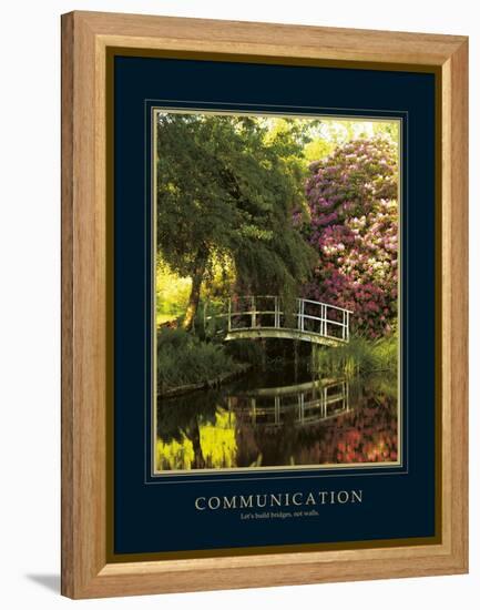 Communication-Bent Rej-Framed Stretched Canvas