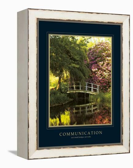 Communication-Bent Rej-Framed Stretched Canvas