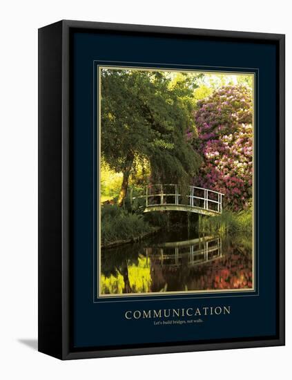 Communication-Bent Rej-Framed Stretched Canvas