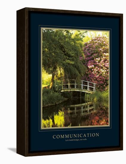 Communication-Bent Rej-Framed Stretched Canvas