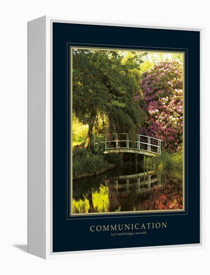 Communication-Bent Rej-Framed Stretched Canvas