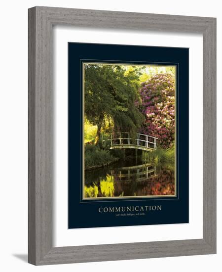 Communication-Bent Rej-Framed Art Print