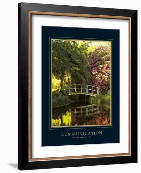 Communication-Bent Rej-Framed Art Print