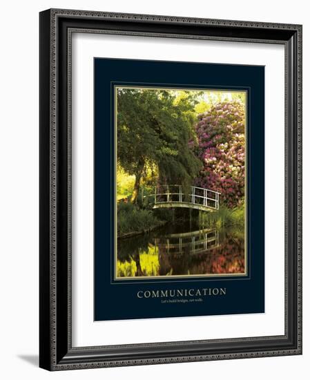 Communication-Bent Rej-Framed Art Print