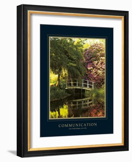 Communication-Bent Rej-Framed Art Print