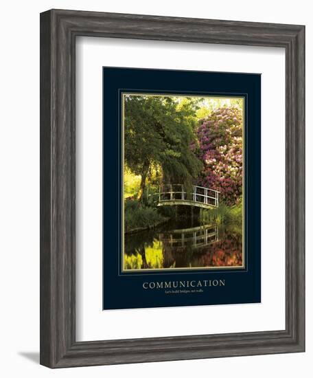 Communication-Bent Rej-Framed Art Print