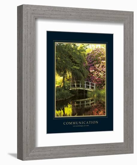 Communication-Bent Rej-Framed Art Print