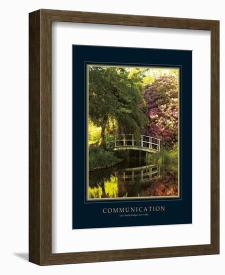 Communication-Bent Rej-Framed Art Print