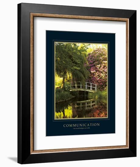 Communication-Bent Rej-Framed Art Print