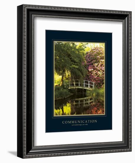 Communication-Bent Rej-Framed Art Print