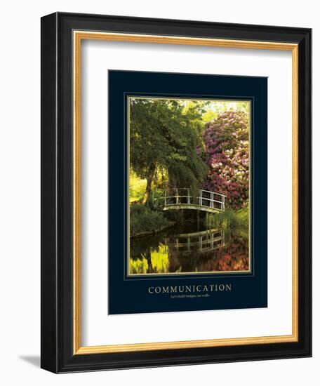 Communication-Bent Rej-Framed Art Print