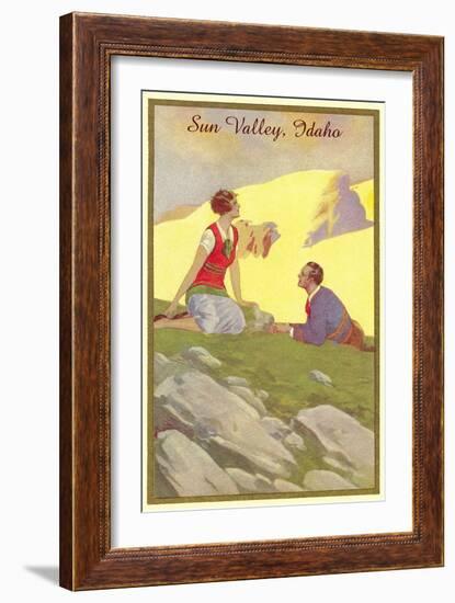 Communing with Nature, Sun Valley, Idaho-null-Framed Art Print